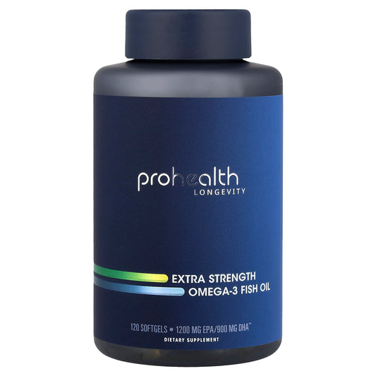 ProHealth Longevity, Omega-3 Fish Oil, Extra Strength, 120 Softgels (1,000 mg per Softgel) - Image 1