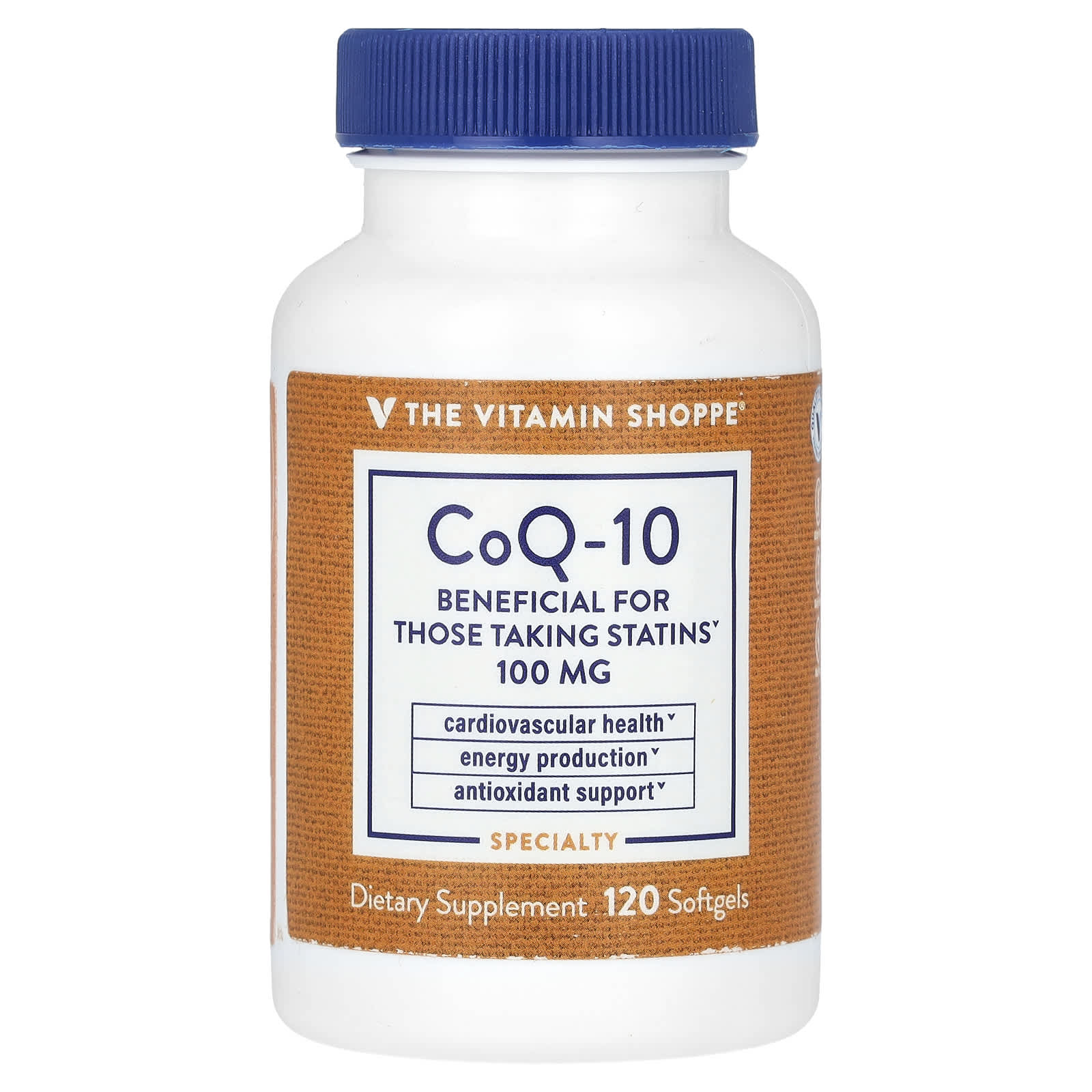 The Vitamin Shoppe, CoQ-10, 100 mg, 120 Softgels - Image 1