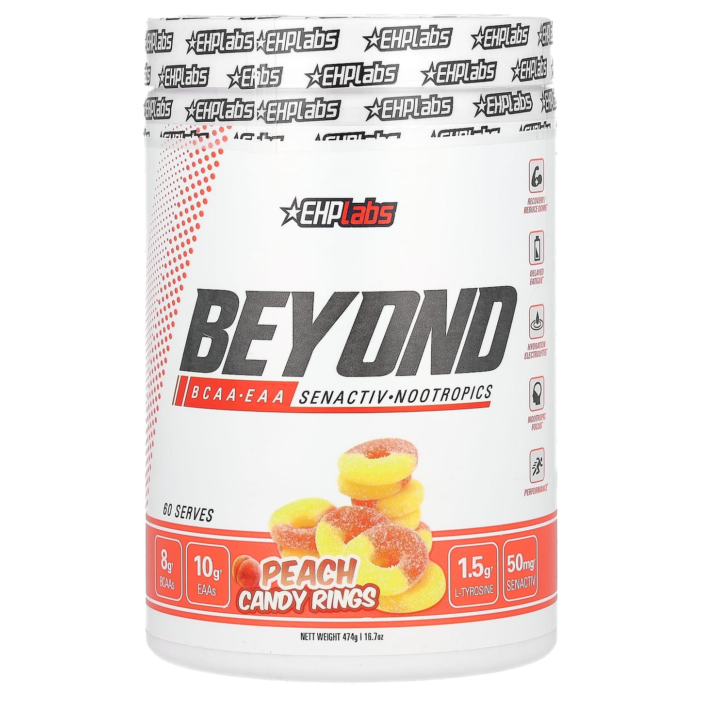 EHPlabs Beyond BCAA + EAA Intra-Workout Recovery Formula, 16.7 oz - Image 1