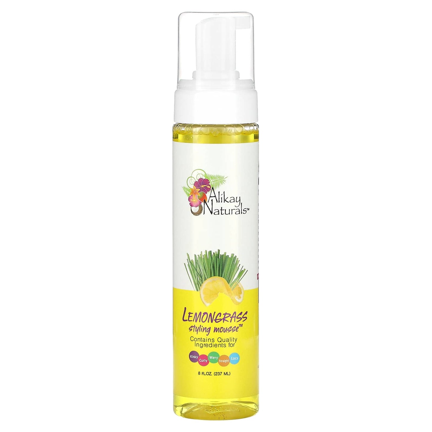 Lemongrass Styling Mousse by Alikay Naturals - Natural Hair Care - Image 1