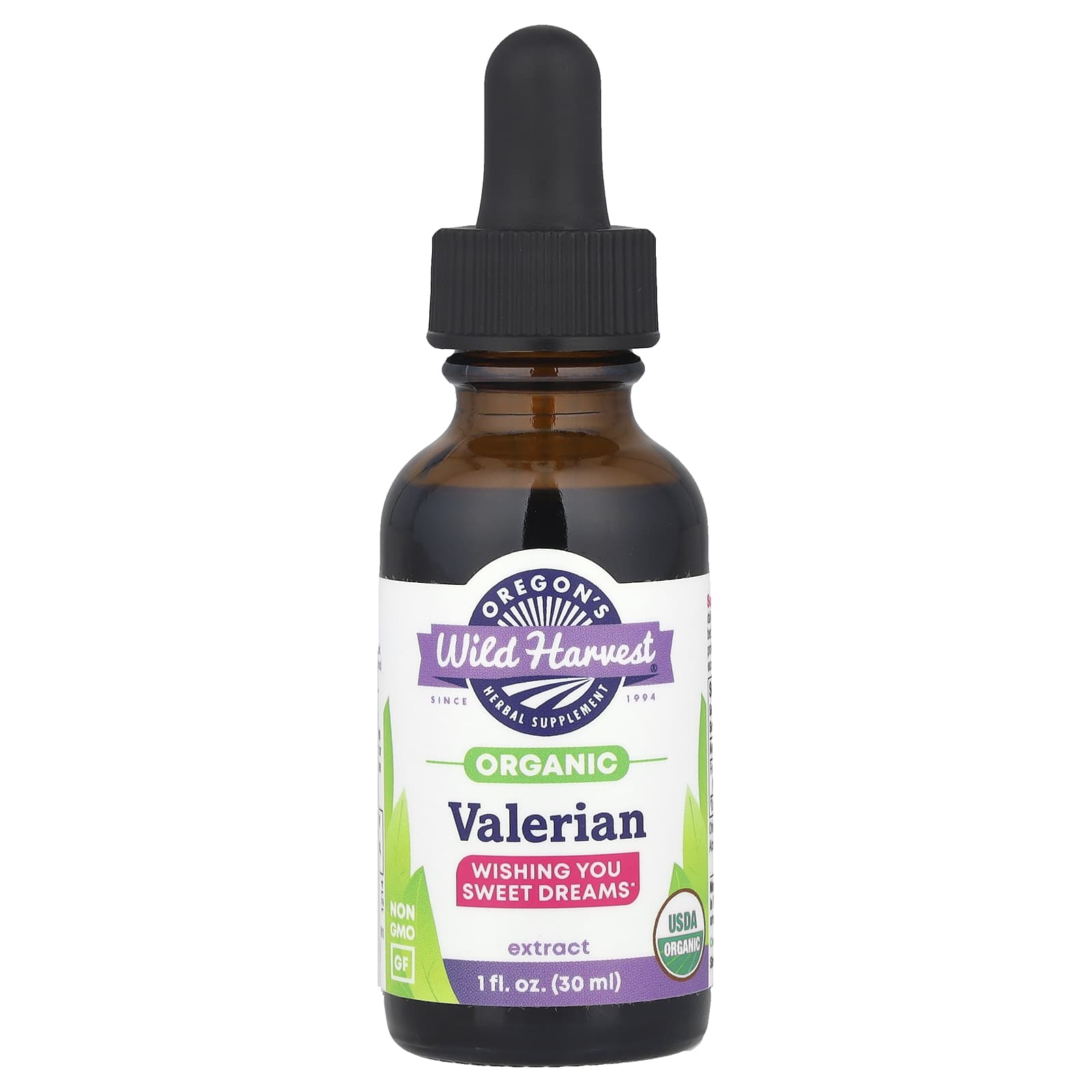 Oregon's Wild Harvest, Organic Valerian Extract, 1 fl oz (30 ml) (1,000 mg per Serving) - Image 1