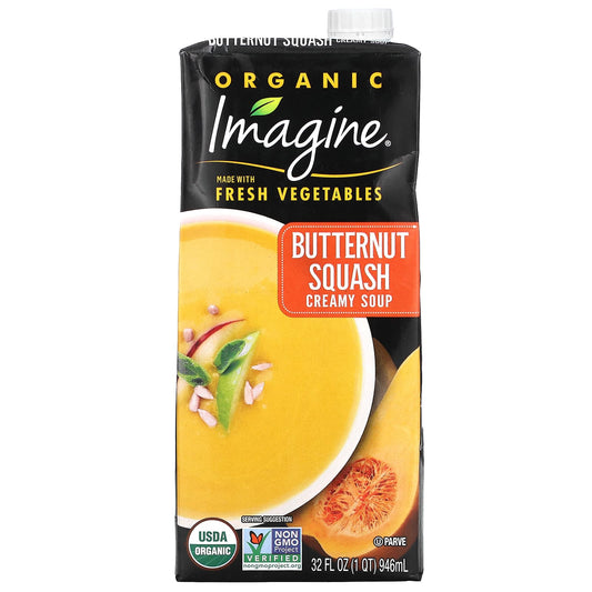 Organic Butternut Squash Soup Creamy by Imagine Soups, USDA Certified - Image 1
