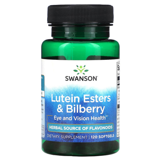 Swanson, Lutein Esters & Bilberry, 120 Softgels - Image 1