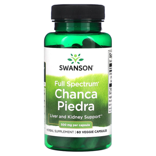 Swanson, Full Spectrum Chanca Piedra, 500 mg, 60 Veggie Capsules - Image 1