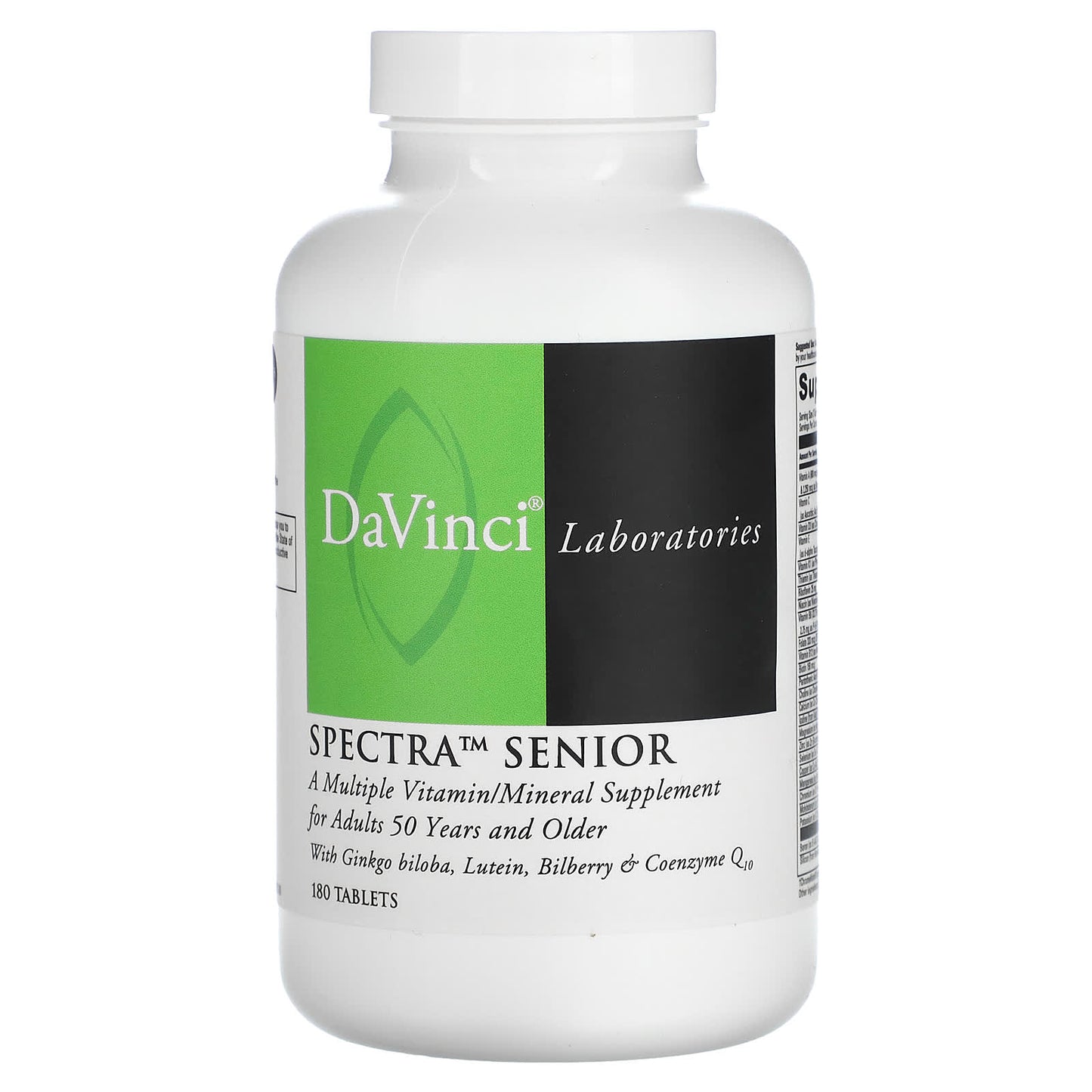 DaVinci Laboratories Spectra Senior Multivitamin Supplement 180 Tablets - Image 1