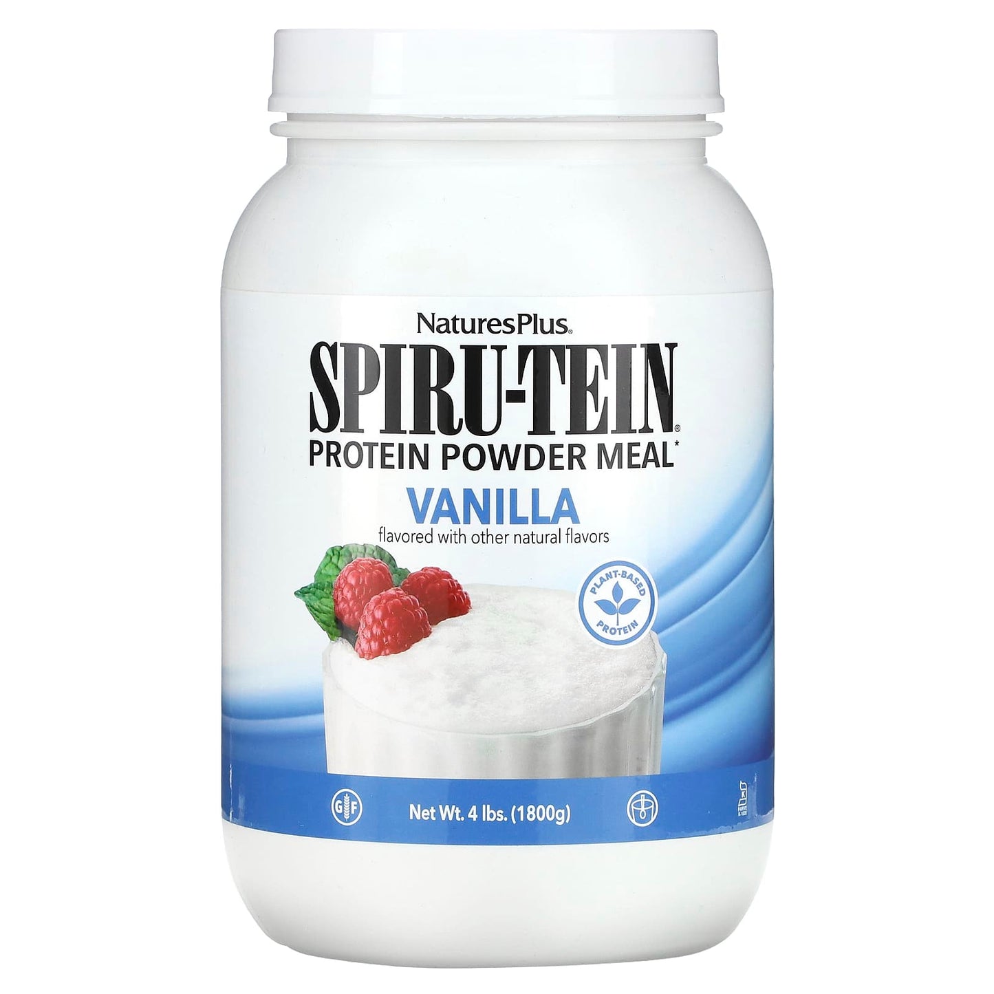 NaturesPlus, Spiru-Tein, Protein Powder Meal, Vanilla, 4 lbs (1,800 g) - Image 1