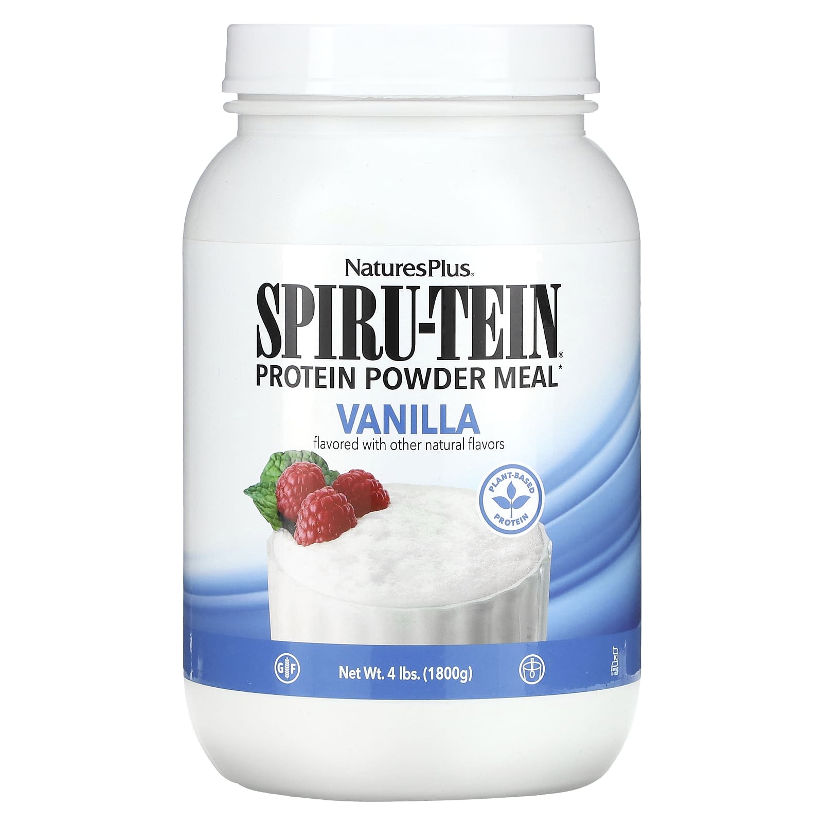 NaturesPlus, Spiru-Tein, Protein Powder Meal, Vanilla, 4 lbs (1,800 g) - Image 1