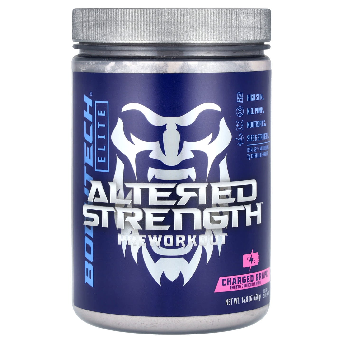 Altered Strength Pre-Workout Supplement by BodyTech - Charged Grape - Image 1