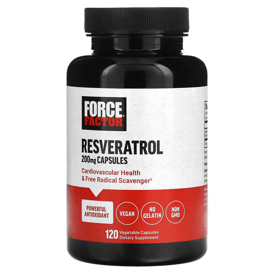 Unlock Your Potential with Force Factor Resveratrol 200mg Capsules - Image 1