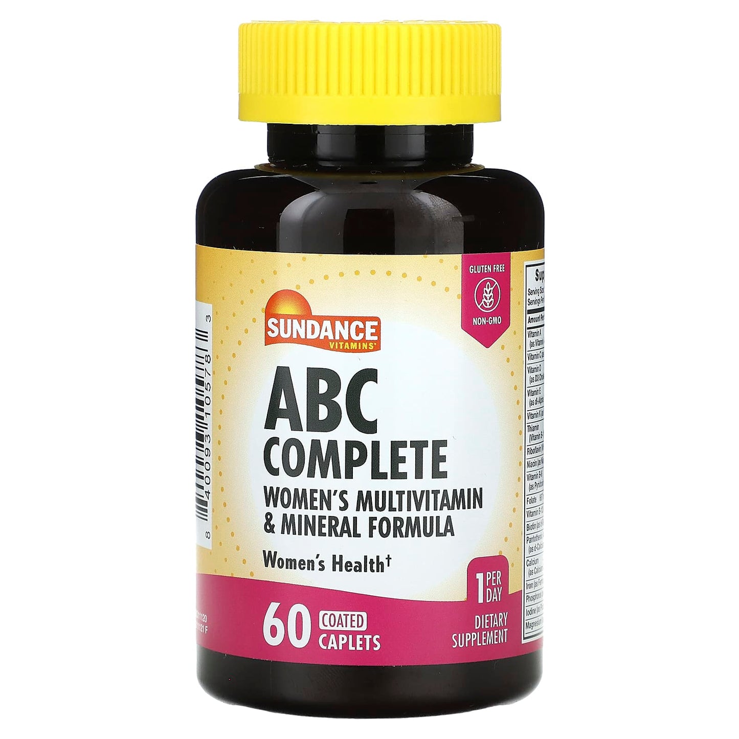 Sundance Vitamins, ABC Complete, Women's Multivitamin & Mineral Formula, 60 Coated Caplets - Image 1