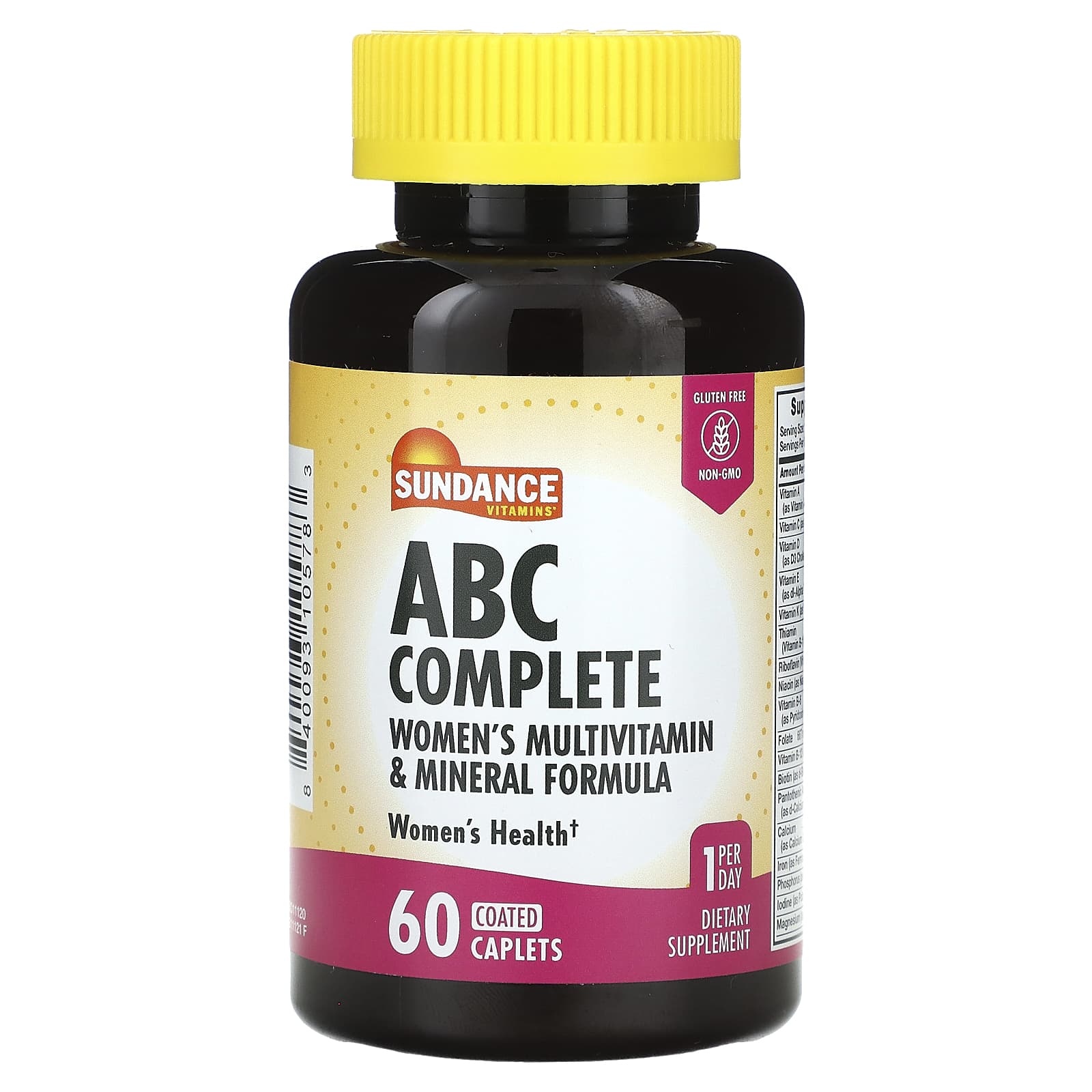 Sundance Vitamins, ABC Complete, Women's Multivitamin & Mineral Formula, 60 Coated Caplets - Image 1