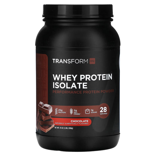 TransformHQ, Whey Protein Isolate, Chocolate, 35 oz (980 g) - Image 1