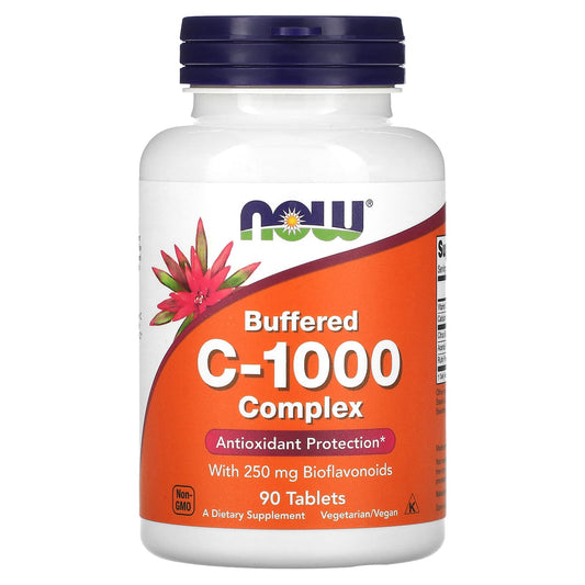 NOW Foods, Buffered C-1000 Complex, 90 Tablets - Image 1