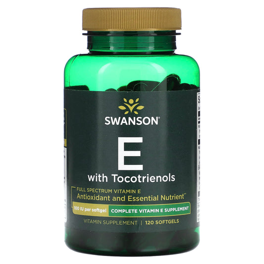 Swanson, Full Spectrum Vitamin E With Tocotrienols, 120 Softgels - Image 1