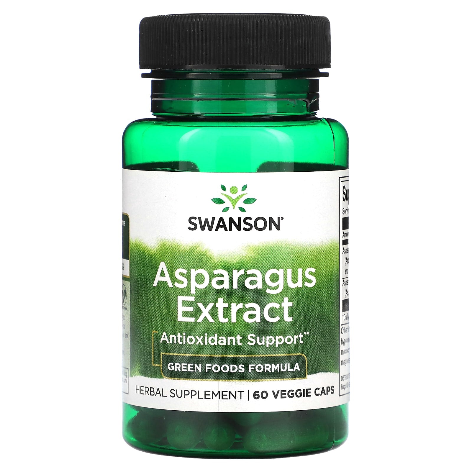 Swanson, Asparagus Extract, 60 Veggie Caps - Image 1