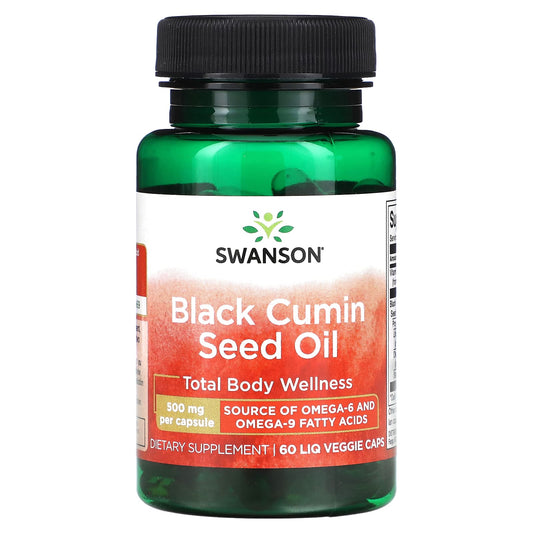 Swanson, Black Cumin Seed Oil, 500 mg, 60 Liq Veggie Caps - Image 1