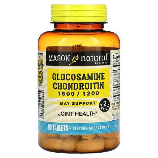 Mason Natural, Glucosamine Chondroitin, 90 Tablets - Image 1