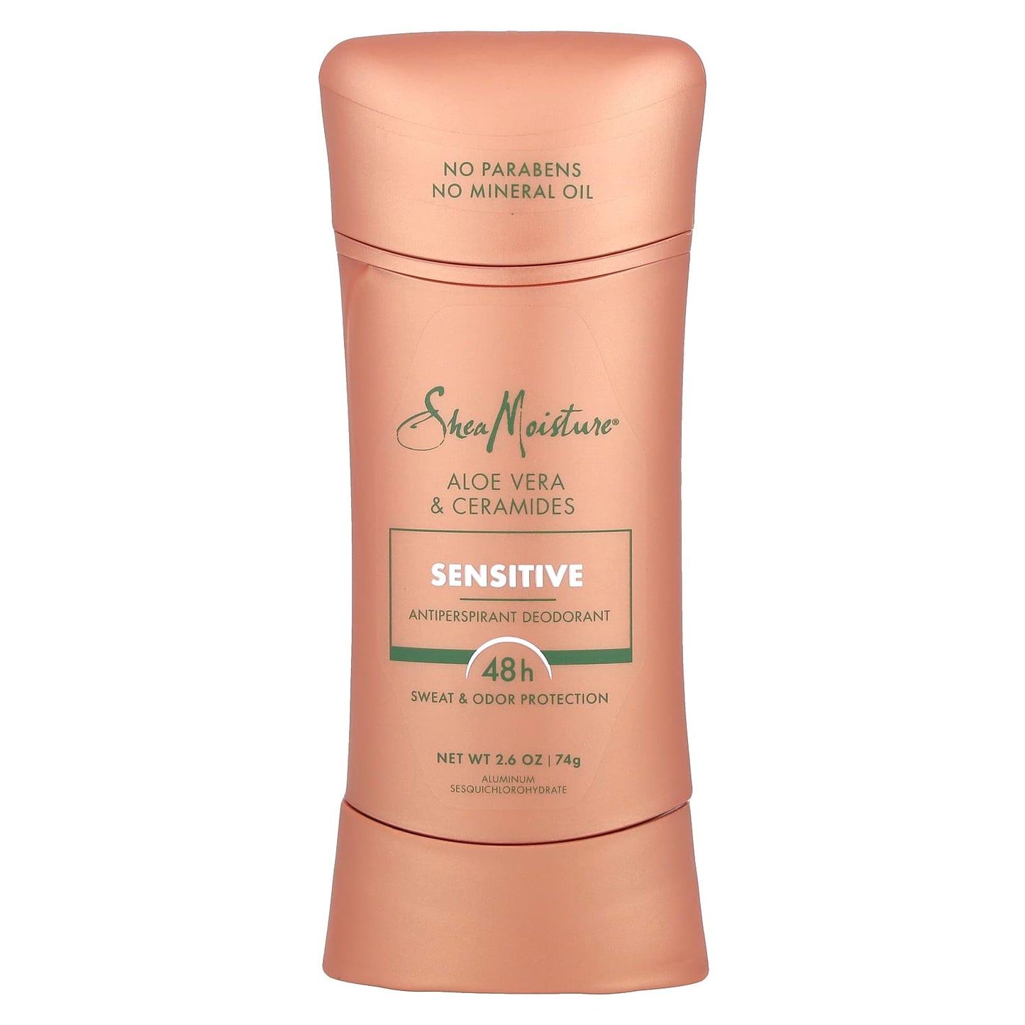 SheaMoisture, Antiperspirant Deodorant, Sensitive,Aloe Vera & Ceramides , 2.6 oz (74 g) - Image 1