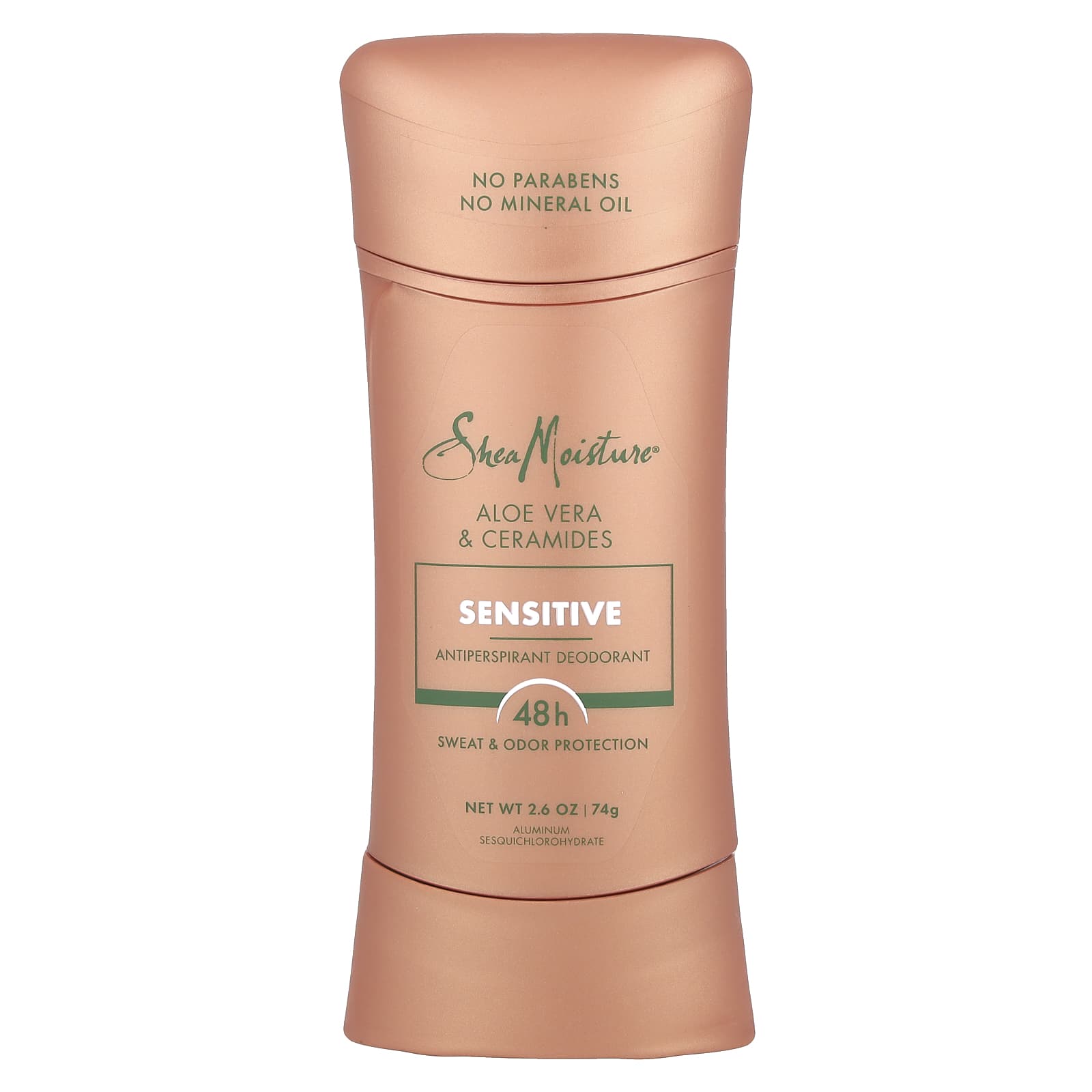SheaMoisture, Antiperspirant Deodorant, Sensitive,Aloe Vera & Ceramides , 2.6 oz (74 g) - Image 1
