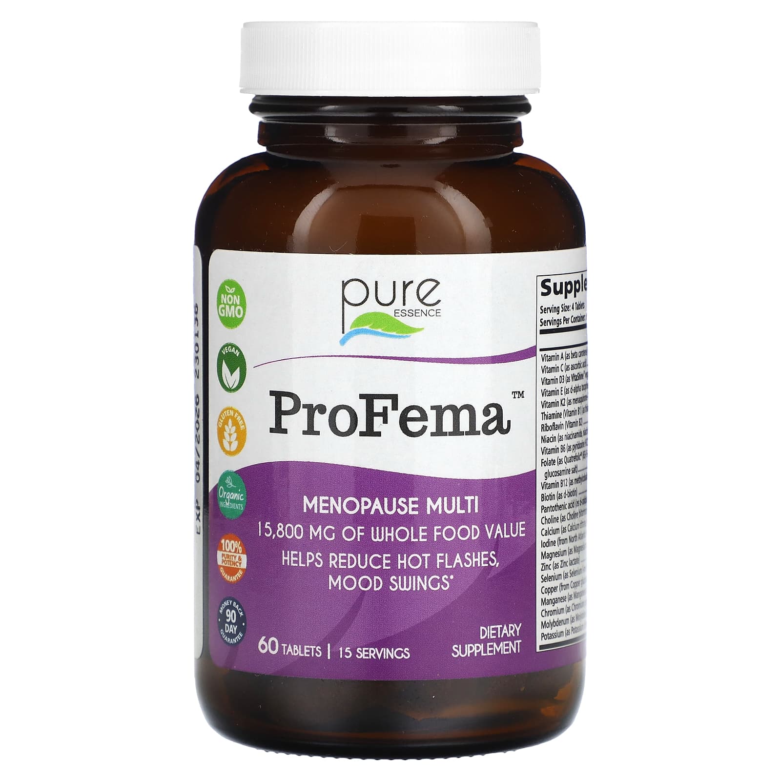 Pure Essence, ProFema, Menopause Multa, 60 Tablets - Image 1