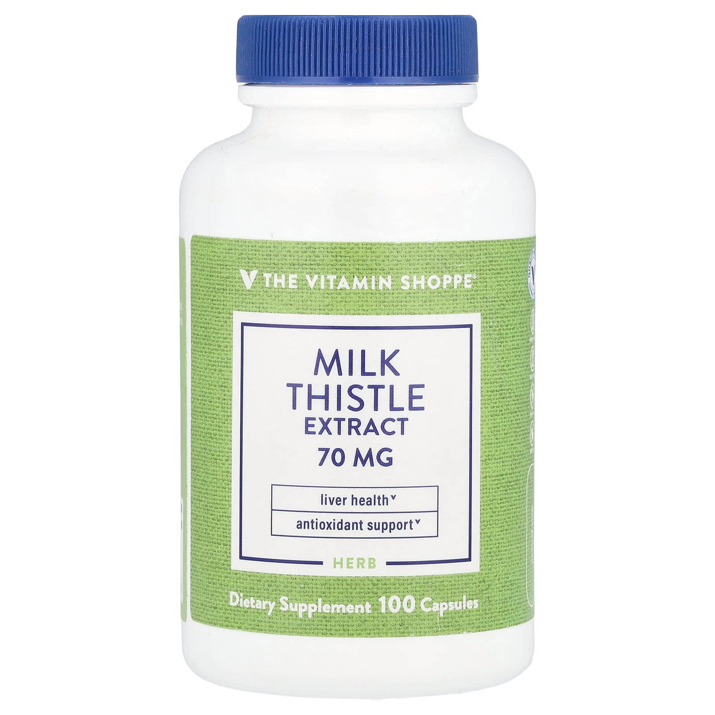 The Vitamin Shoppe, Milk Thistle Extract, 70 mg, 100 Capsules - Image 1