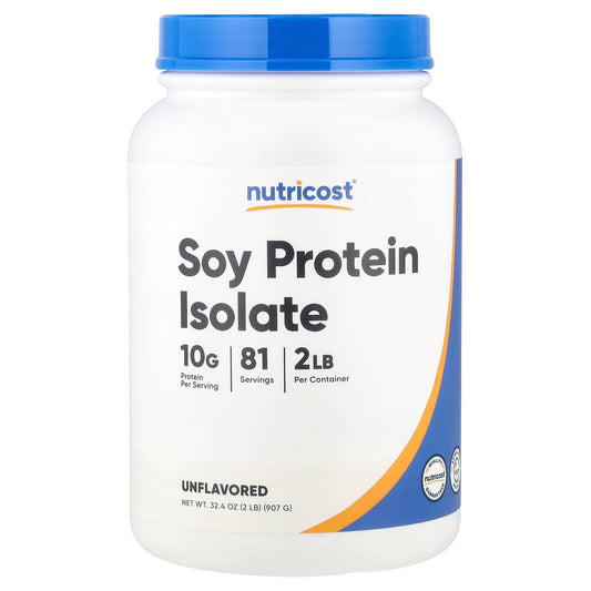Nutricost, Soy Protein Isolate, Unflavored, 2 lb (907 g) - Image 1