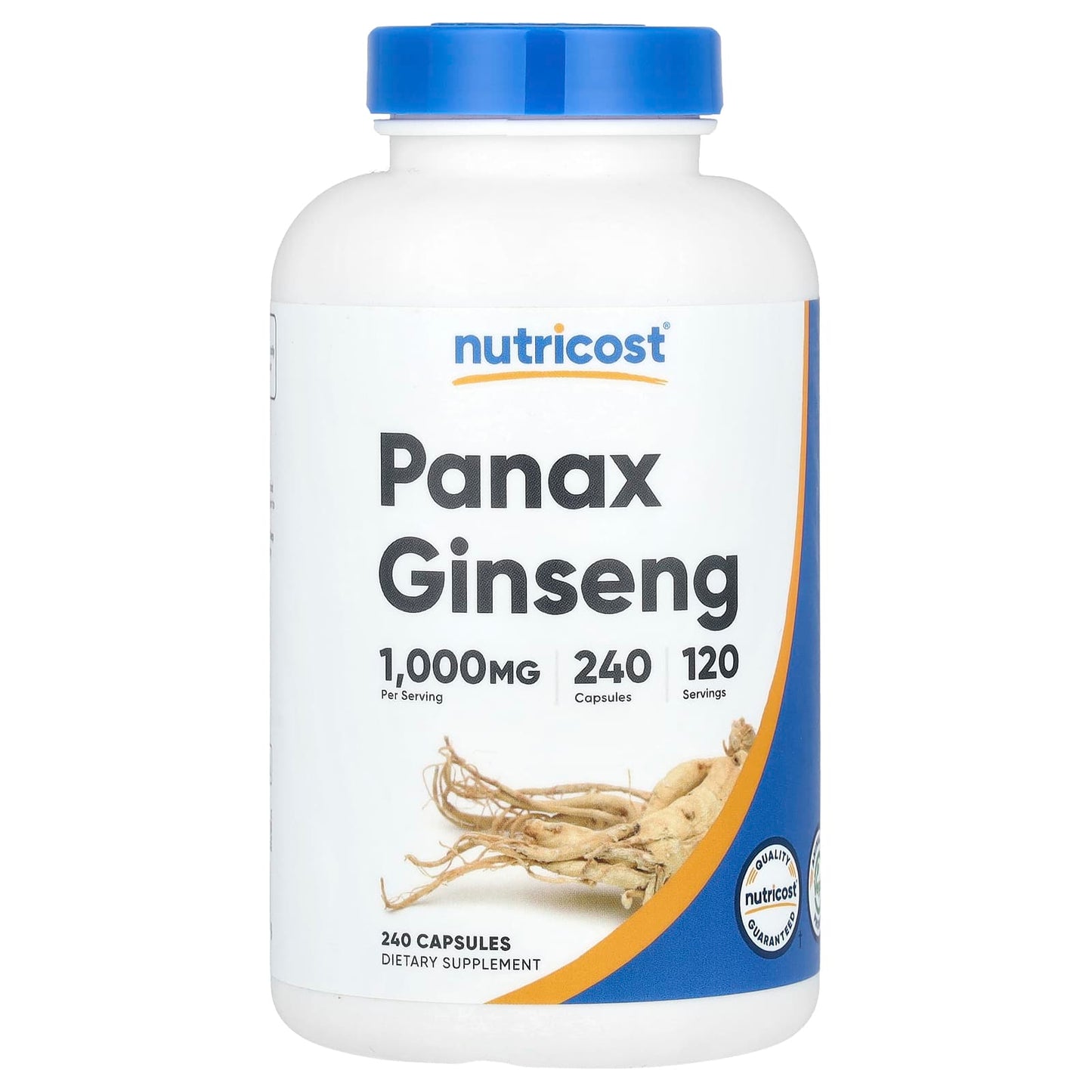 Nutricost, Panax Ginseng, 240 Capsules (500 mg per Capsule) - Image 1