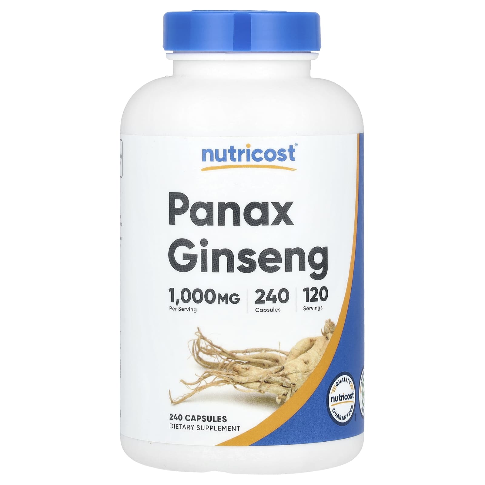 Nutricost, Panax Ginseng, 240 Capsules (500 mg per Capsule) - Image 1