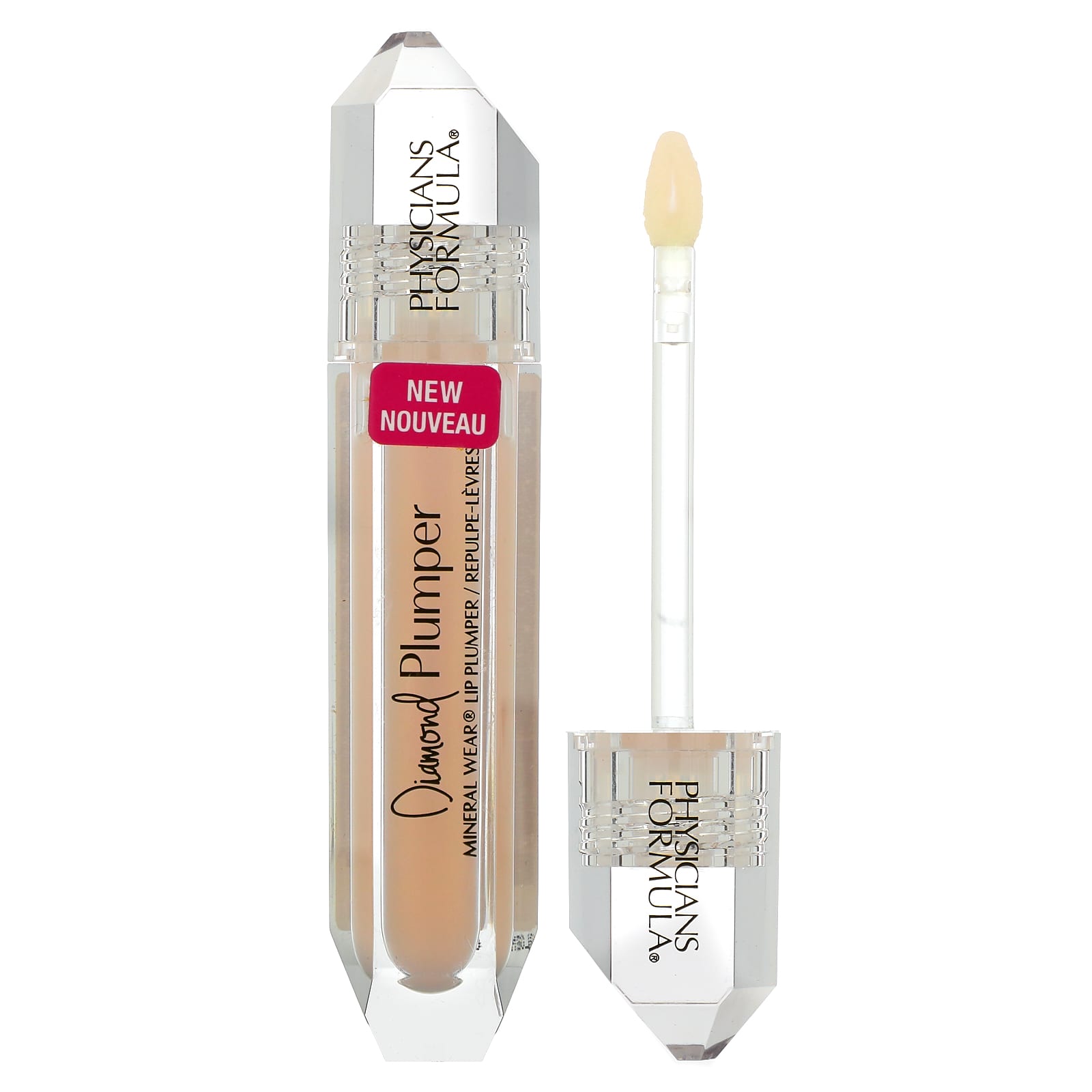 Physicians Formula, Diamond Plumper, Mineral Wear Lip Plumper, 1711772 Light Pink Princess Cut, 0.17 fl oz (5 ml) - Image 1