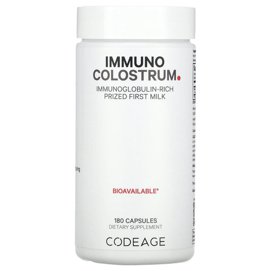 Codeage Immuno Colostrum, 180 Capsules for Immune System Support - Image 1