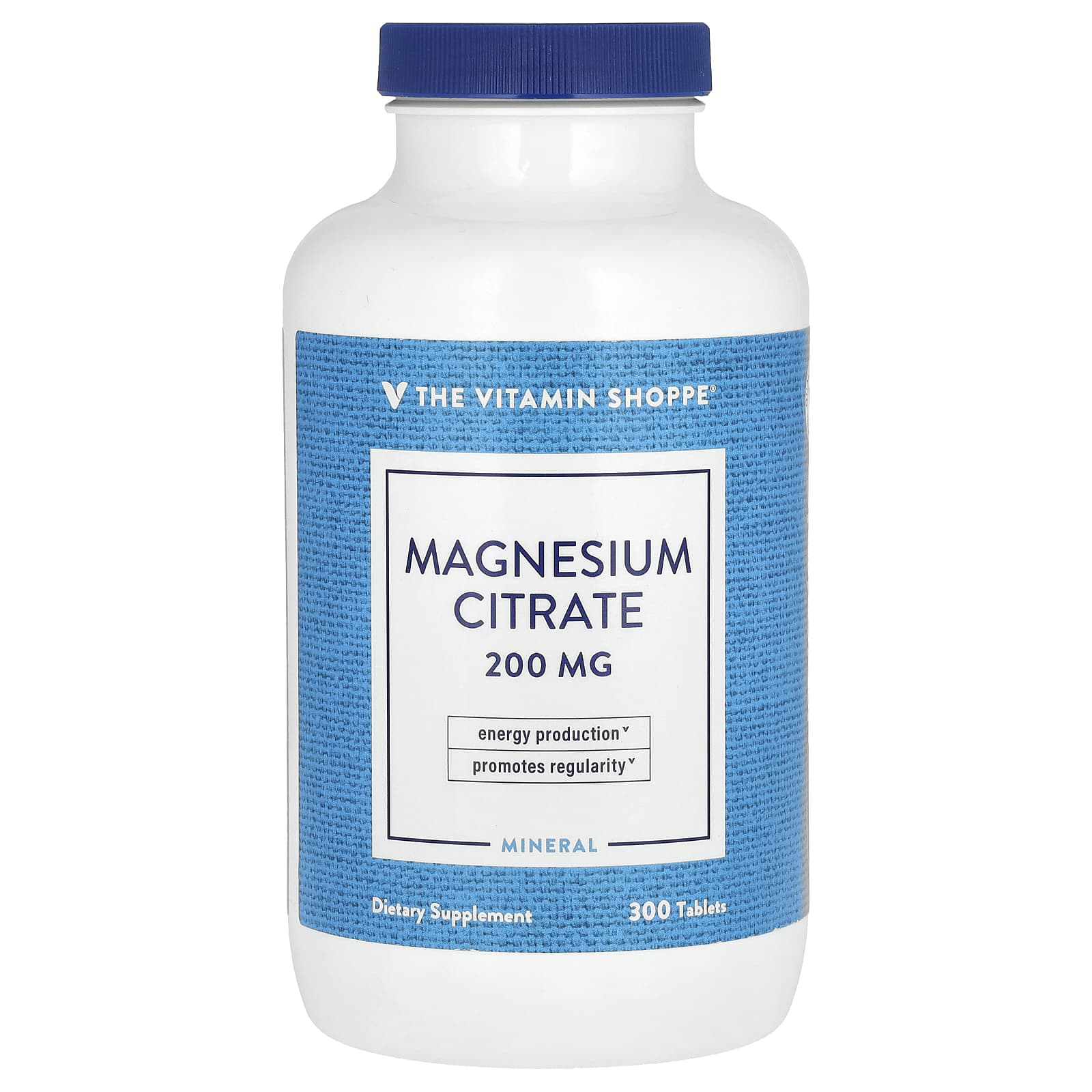 The Vitamin Shoppe, Magnesium Citrate, 200 mg, 300 Tablets - Image 1