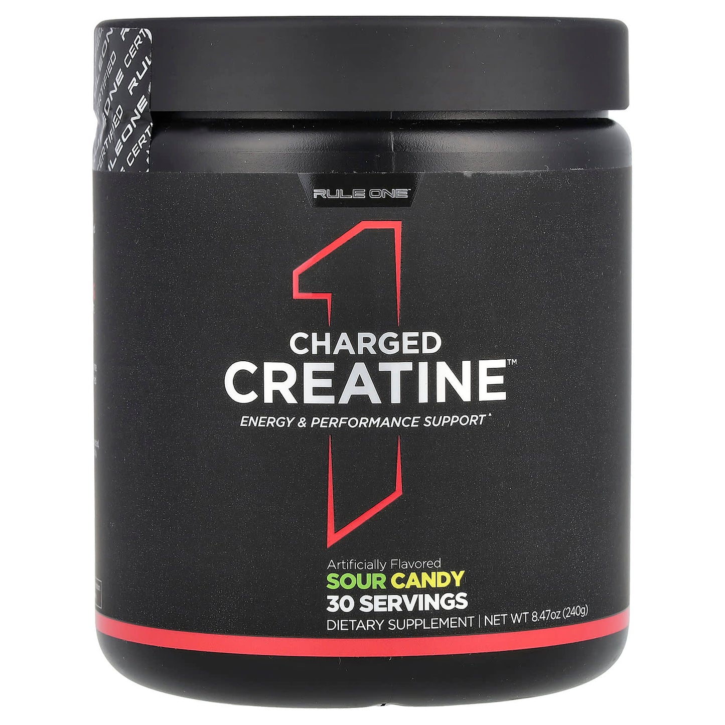 Rule One Proteins, Charged Creatine, Sour Candy, 8.47 oz (240 g) - Image 1