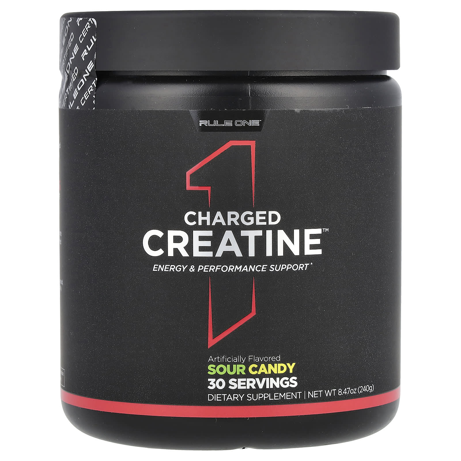 Rule One Proteins, Charged Creatine, Sour Candy, 8.47 oz (240 g) - Image 1