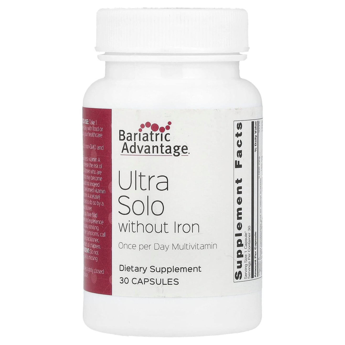 Bariatric Multivitamin for Gastric Sleeve and Bypass Patients - 30 Capsules - Image 1