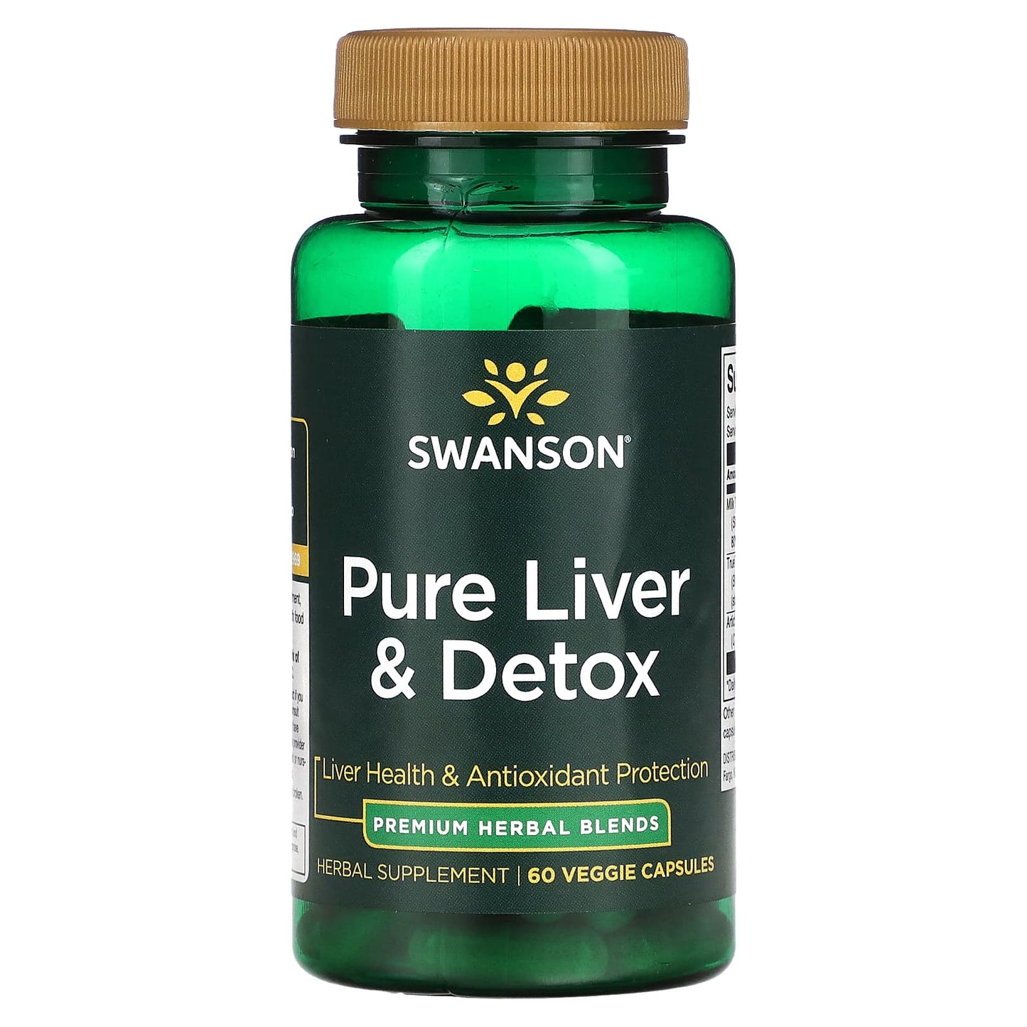 Swanson, Pure Liver & Detox , 60 Veggie Capsules - Image 1