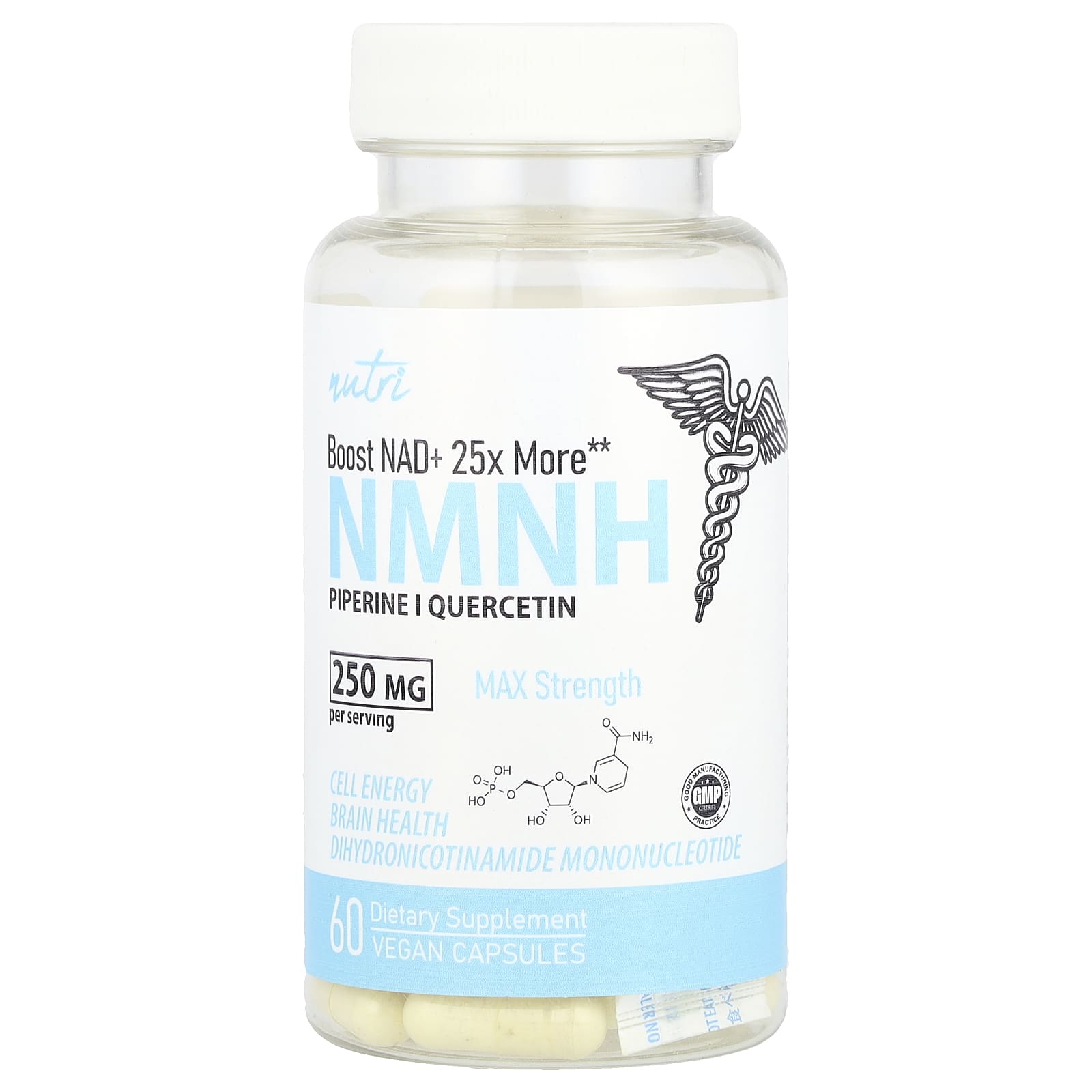 Nutri, NMNH, Max Strength, 60 Vegan Capsule - Image 1