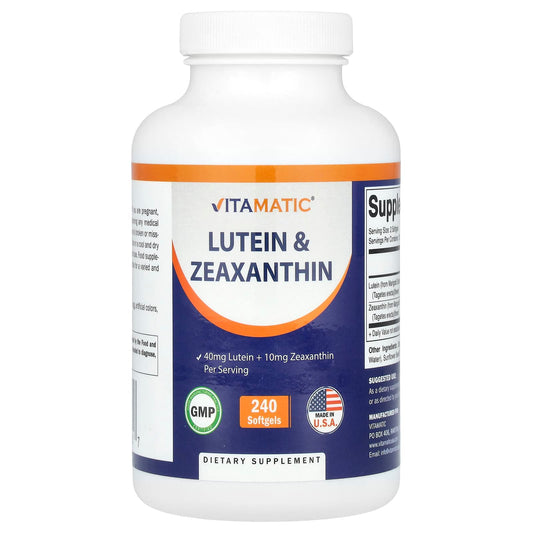 Vitamatic, Lutein & Zeaxanthin, 240 Softgels - Image 1