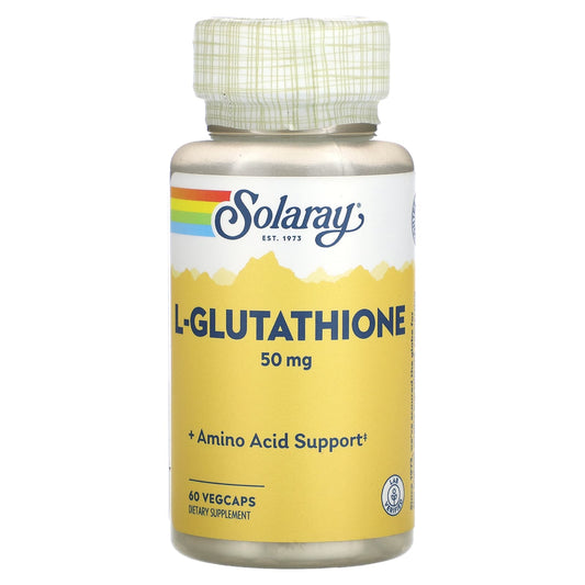 Solaray, L-Glutathione, 50 mg, 60 VegCaps - Image 1