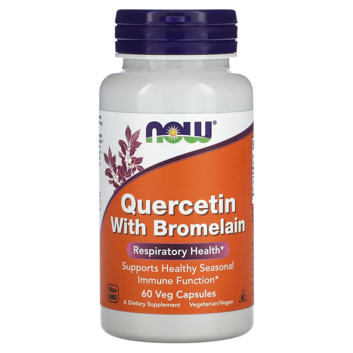 NOW Foods, Quercetin With Bromelain, 60 Veg Capsules - Image 1