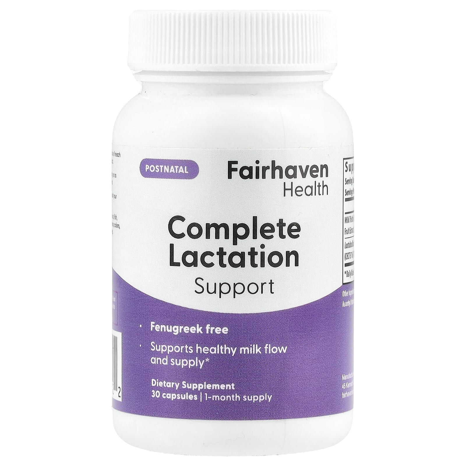 Fairhaven Health Lactation Support Supplement for Breastfeeding Women - Image 1