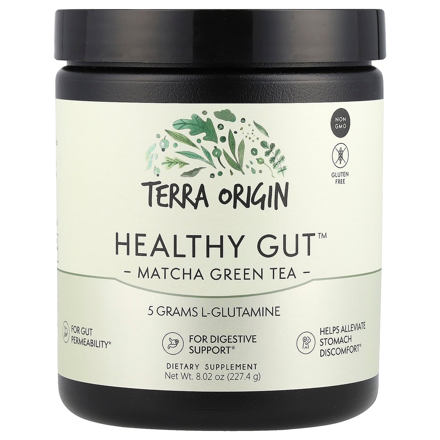 Terra Origin, Healthy Gut™, Matcha Green Tea , 8.02 oz (227.4 g) - Image 1