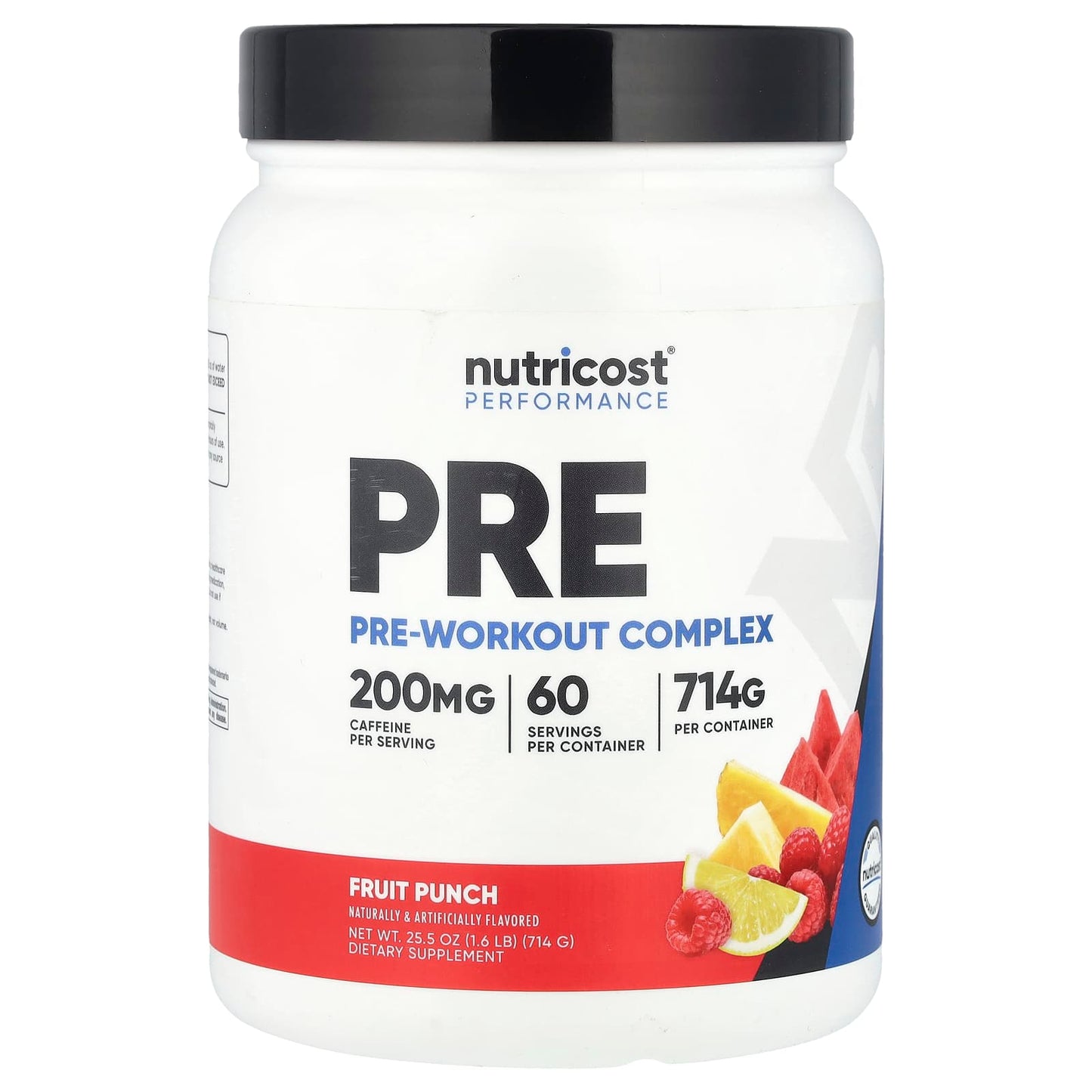 Nutricost, Performance, Pre-Workout Complex, Fruit Punch, 1.6 lb (714 g) - Image 1