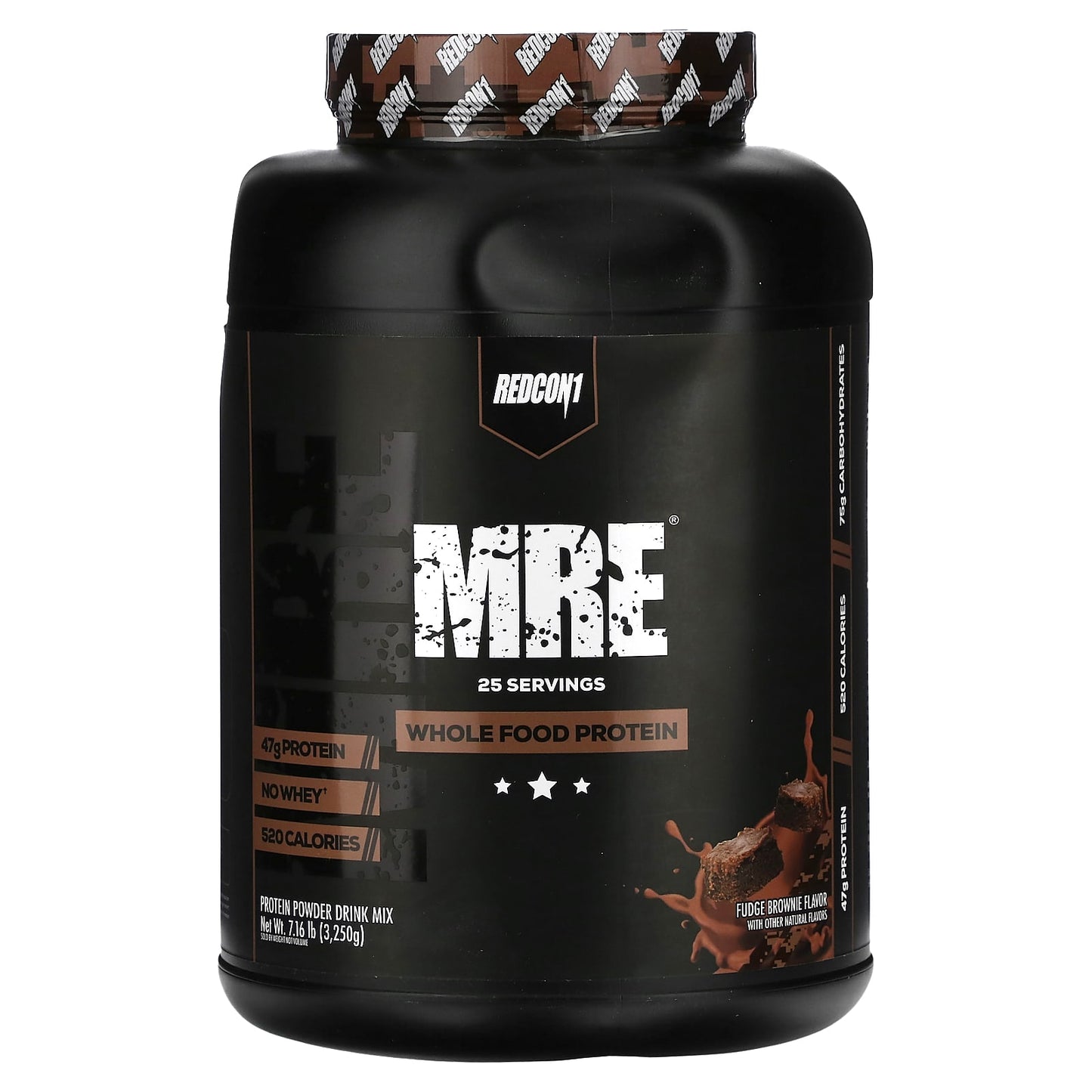 Redcon1, MRE, Whole Food Protein, Fudge Brownie, 7.16 lb (3,250 g) - Image 1