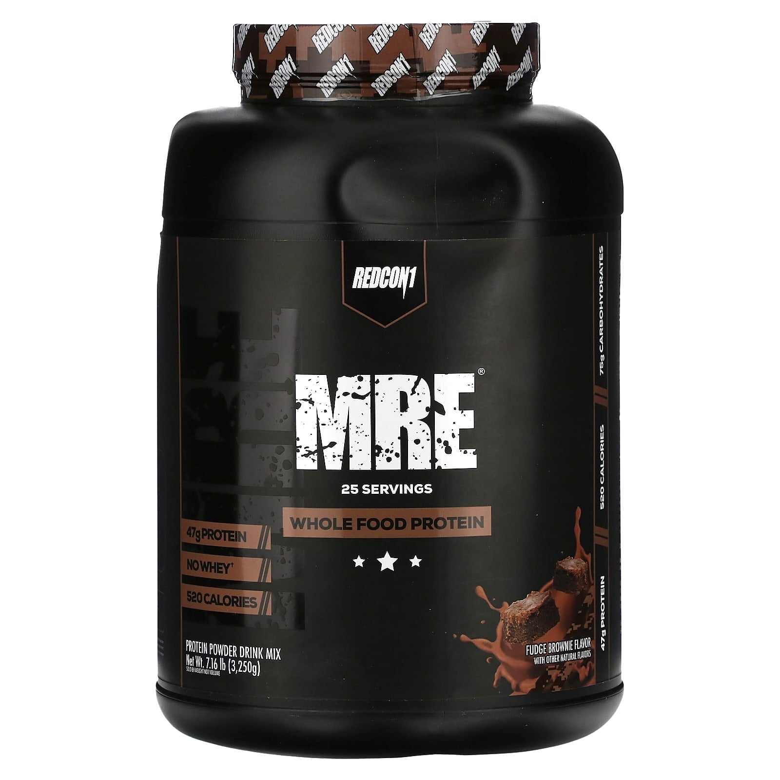 Redcon1, MRE, Whole Food Protein, Fudge Brownie, 7.16 lb (3,250 g) - Image 1
