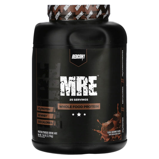 Redcon1, MRE, Whole Food Protein, Fudge Brownie, 7.16 lb (3,250 g) - Image 1
