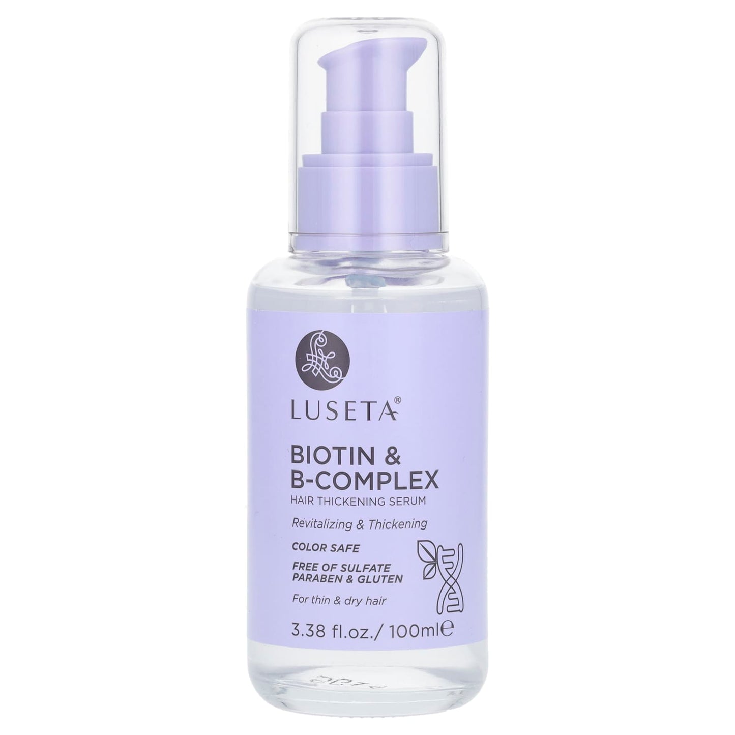Luseta Beauty, Biotin & B-Complex, Hair Thickening Serum, For Thin & Dry Hair, 3.38 fl oz (100 ml) - Image 1