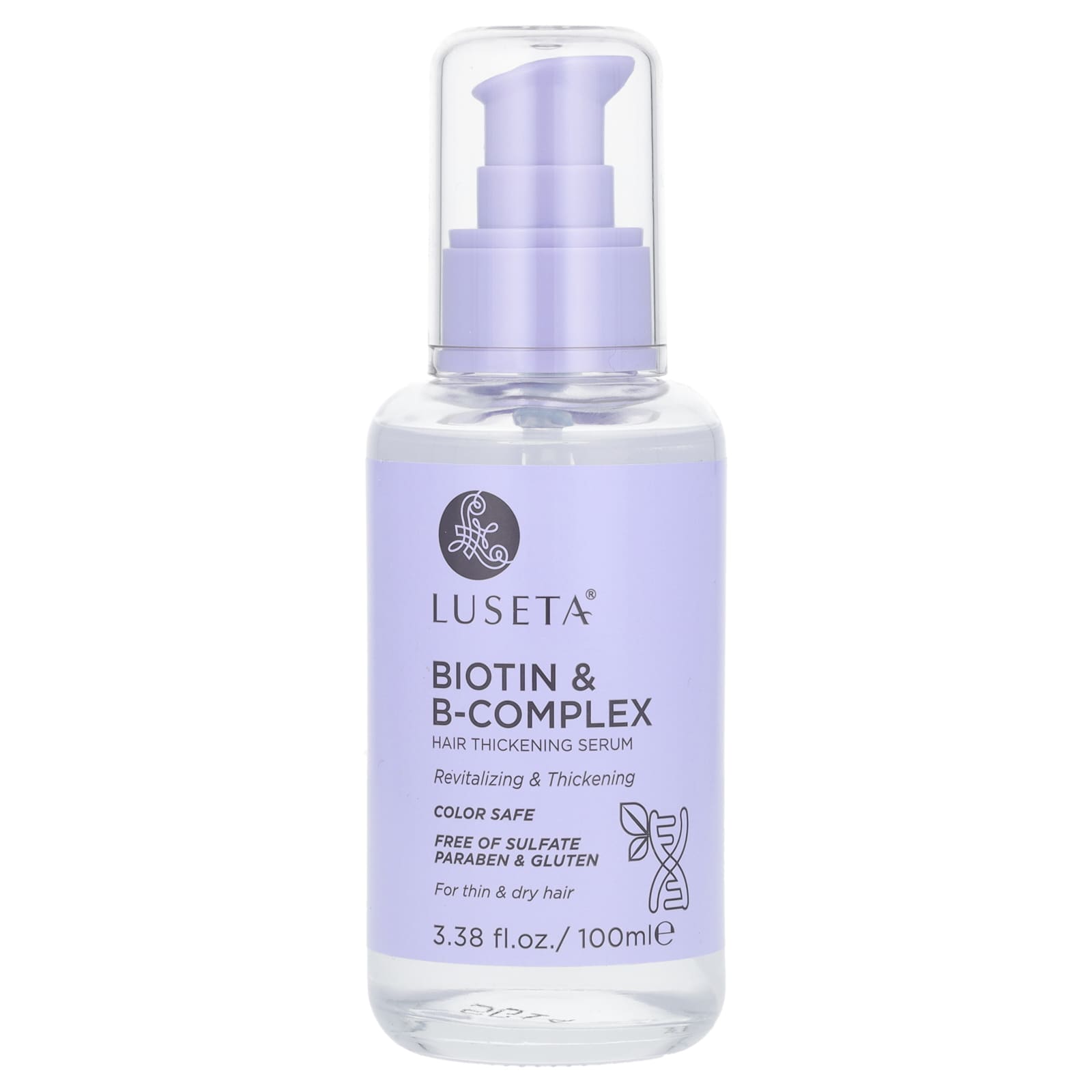 Luseta Beauty, Biotin & B-Complex, Hair Thickening Serum, For Thin & Dry Hair, 3.38 fl oz (100 ml) - Image 1