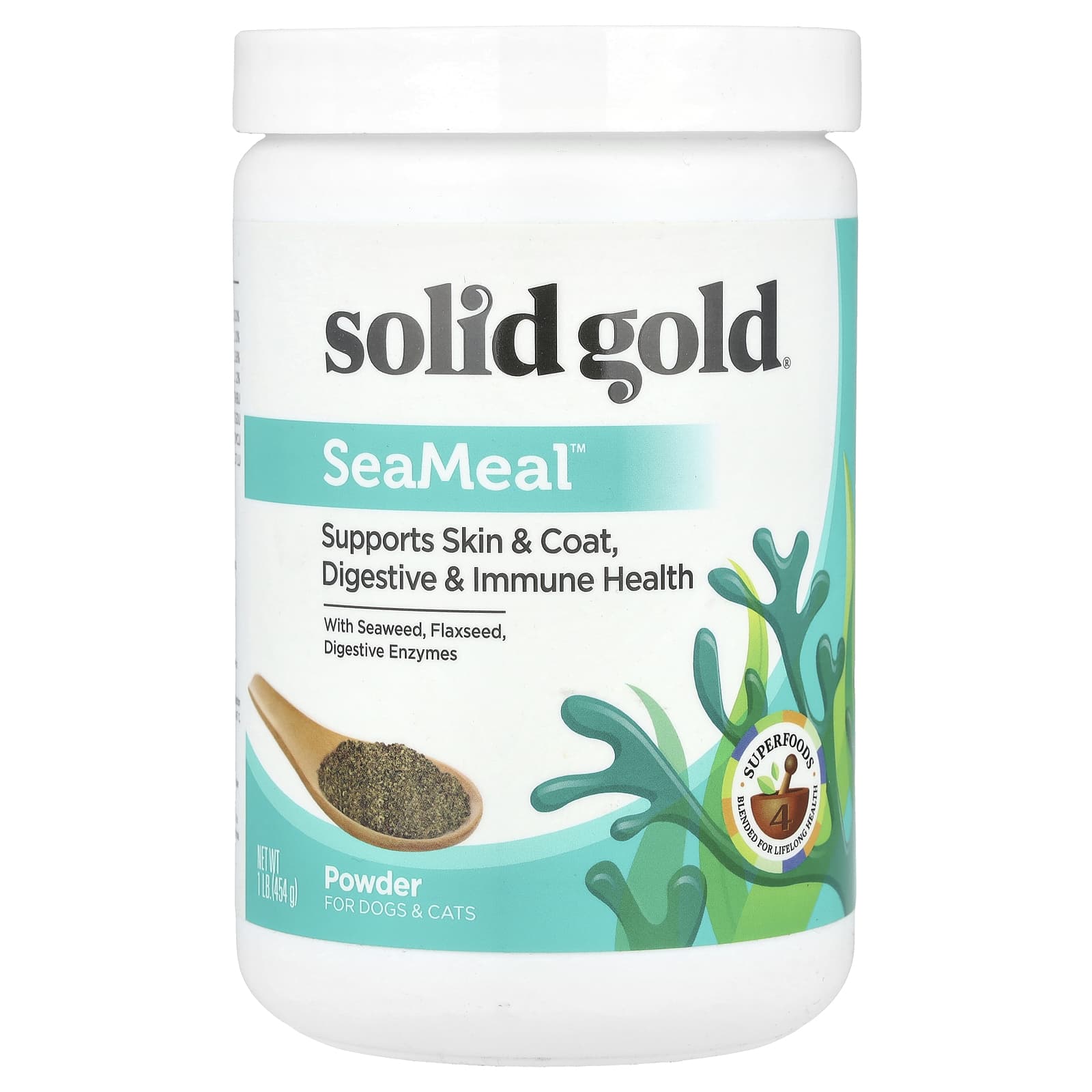 Solid Gold, SeaMeal™, For Dogs & Cats, 1 lb (454 g) - Image 1