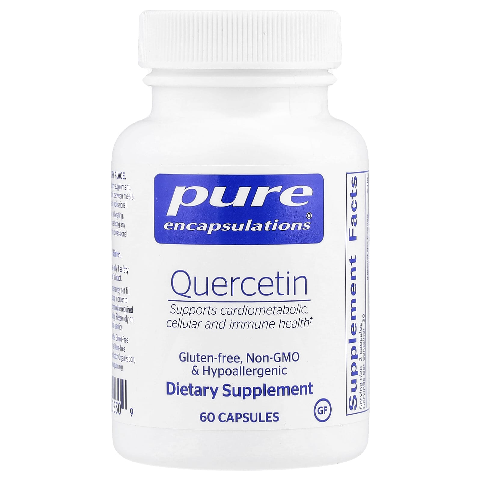 Pure Encapsulations, Quercetin, 60 Capsules (250 mg per Capsule) - Image 1