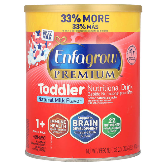 Enfamil Toddler Nutritional Drink, 1+ Years, Natural Milk, 2 lbs - Image 1